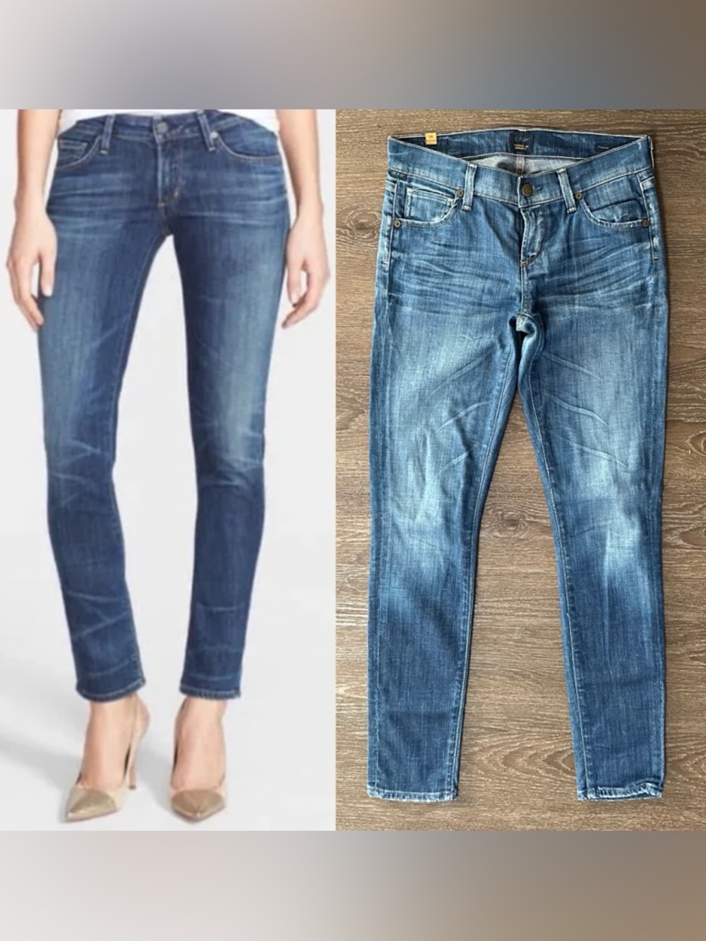 Citizens of Humanity
Women's Jeans Phantom
Cropped Skinny Leg Denim 
Size 25